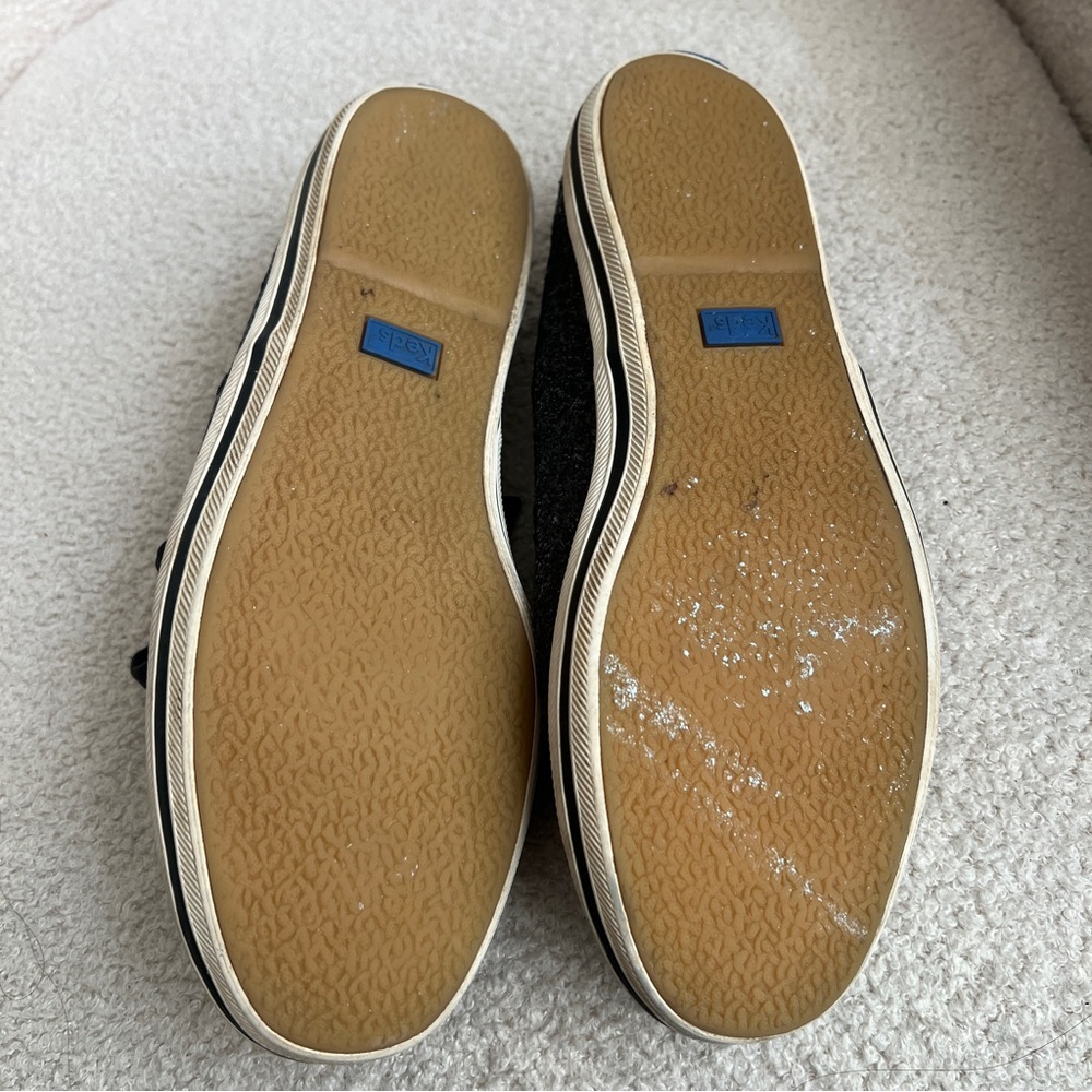 Kate Spade x Keds Glitter Sneakers in Black Size 8 - Picture 9 of 9